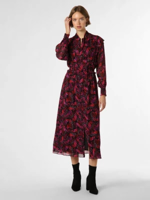 Zdjęcie produktu The Kooples Sukienka damska Kobiety wiskoza wielokolorowy|lila|czerwony|wyrazisty róż|czarny wzorzysty,