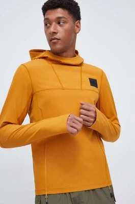 Zdjęcie produktu The North Face bluza męska kolor żółty z kapturem gładka