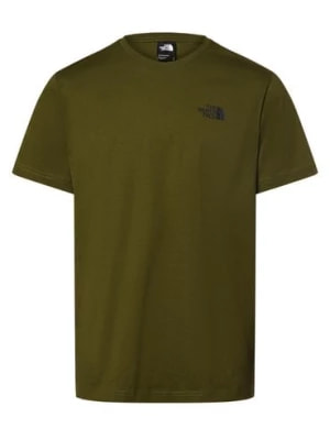 Zdjęcie produktu The North Face Koszulka męska Mężczyźni Bawełna zielony nadruk,