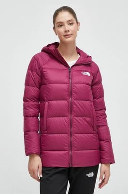 Zdjęcie produktu The North Face kurtka puchowa damska kolor fioletowy zimowa