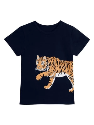 Zdjęcie produktu THE STRIPED CAT Koszulka w kolorze czarno-jasnobrązowym rozmiar: 134/140