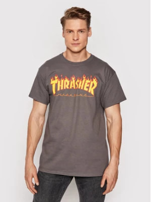 Zdjęcie produktu Thrasher T-Shirt Flame Szary Regular Fit