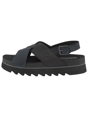 Zdjęcie produktu Timberland Skórzane sandały "Santa Monica" w kolorze czarnym rozmiar: 41,5