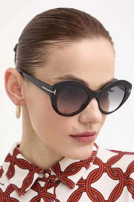 Zdjęcie produktu Tom Ford okulary przeciwsłoneczne damskie kolor czarny FT1084_5201B