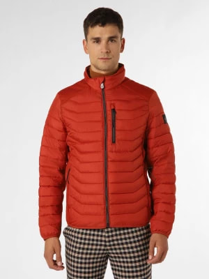 Zdjęcie produktu Tom Tailor Męska kurtka pikowana Mężczyźni pomarańczowy|czerwony jednolity,