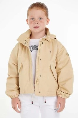 Zdjęcie produktu Tommy Hilfiger kurtka dziecięca kolor beżowy