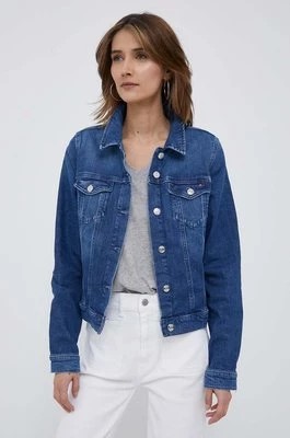 Zdjęcie produktu Tommy Hilfiger kurtka jeansowa damska kolor niebieski przejściowa