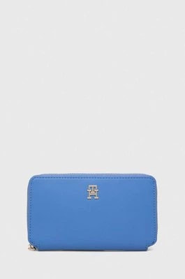 Zdjęcie produktu Tommy Hilfiger portfel damski kolor niebieski AW0AW16009