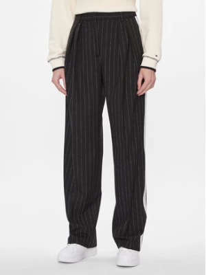 Zdjęcie produktu Tommy Hilfiger Spodnie materiałowe Relaxed Straight Pinstripe Pant WW0WW40513 Czarny Straight Fit