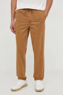 Zdjęcie produktu Tommy Hilfiger spodnie męskie kolor brązowy proste