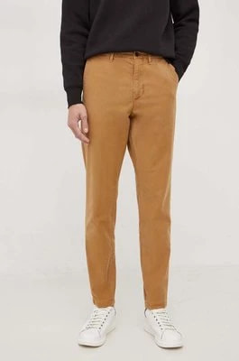 Zdjęcie produktu Tommy Hilfiger spodnie męskie kolor brązowy w fasonie chinos MW0MW33913