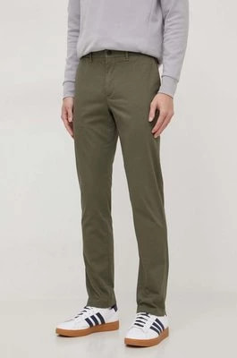 Zdjęcie produktu Tommy Hilfiger spodnie męskie kolor zielony proste MW0MW33938