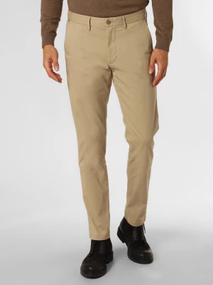 Zdjęcie produktu Tommy Hilfiger Spodnie Mężczyźni Bawełna beżowy jednolity,