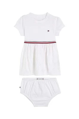 Zdjęcie produktu Tommy Hilfiger sukienka niemowlęca kolor biały mini rozkloszowana
