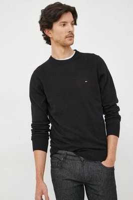 Zdjęcie produktu Tommy Hilfiger sweter z domieszką kaszmiru męski kolor czarny lekki