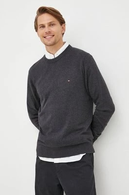 Zdjęcie produktu Tommy Hilfiger sweter z domieszką kaszmiru męski kolor szary lekki