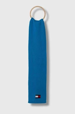 Zdjęcie produktu Tommy Hilfiger szalik dziecięcy kolor niebieski z aplikacją
