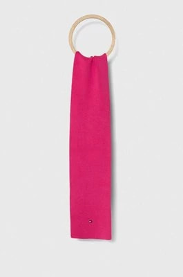 Zdjęcie produktu Tommy Hilfiger szalik dziecięcy kolor różowy gładki
