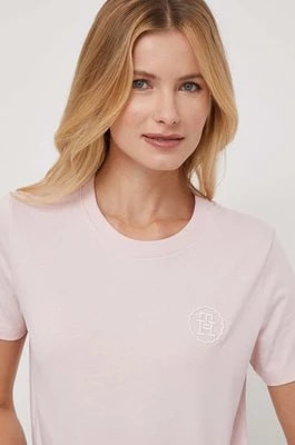 Zdjęcie produktu Tommy Hilfiger t-shirt damski kolor różowy WW0WW40273