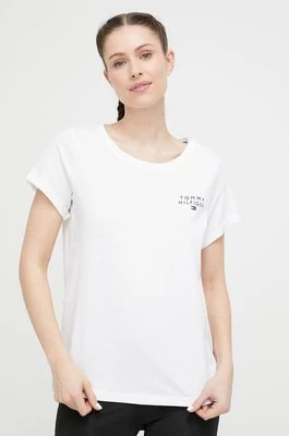 Zdjęcie produktu Tommy Hilfiger t-shirt lounge bawełniany kolor biały UW0UW04525