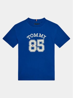 Zdjęcie produktu Tommy Hilfiger T-Shirt Mesh Varsity Tee S/S KB0KB08683 Niebieski Regular Fit