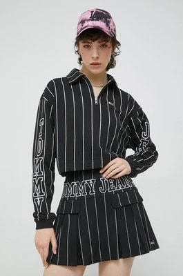 Zdjęcie produktu Tommy Jeans bluza damska kolor czarny wzorzysta