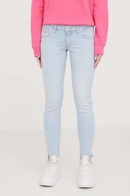 Zdjęcie produktu Tommy Jeans jeansy Scarlett damskie kolor niebieski DW0DW17488