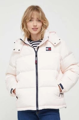 Zdjęcie produktu Tommy Jeans kurtka puchowa damska kolor różowy zimowa DW0DW14661