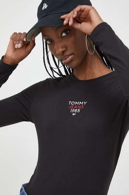 Zdjęcie produktu Tommy Jeans longsleeve damski kolor czarny DW0DW17358