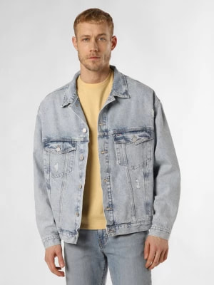 Zdjęcie produktu Tommy Jeans Męska kurtka dżinsowa Mężczyźni Bawełna niebieski jednolity,