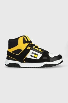 Zdjęcie produktu Tommy Jeans sneakersy skórzane EM0EM01108 TOMMY JEANS MID CUT DROID kolor żółty