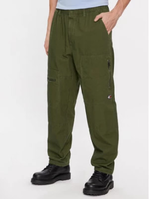 Zdjęcie produktu Tommy Jeans Spodnie materiałowe DM0DM17689 Zielony Baggy Fit