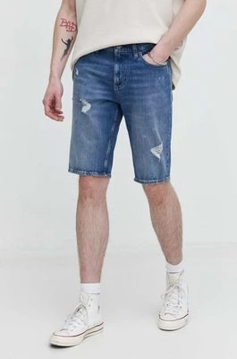 Zdjęcie produktu Tommy Jeans szorty jeansowe męskie kolor niebieski DM0DM19453