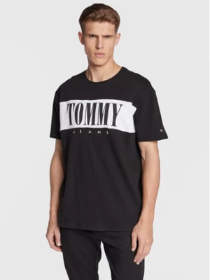 Zdjęcie produktu Tommy Jeans T-Shirt Colorblock Serif DM0DM14994 Czarny Regular Fit