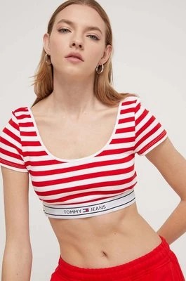 Zdjęcie produktu Tommy Jeans t-shirt damski kolor czerwony