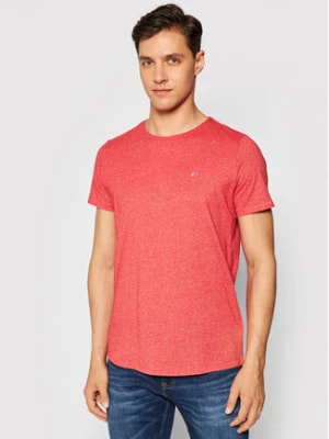 Zdjęcie produktu Tommy Jeans T-Shirt Jaspe DM0DM09586 Czerwony Slim Fit