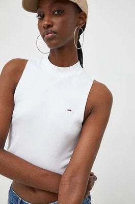 Zdjęcie produktu Tommy Jeans top damski kolor biały DW0DW17533