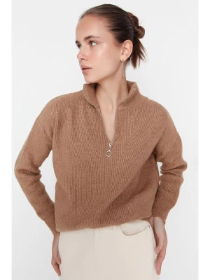 Zdjęcie produktu trendyol Sweter w kolorze jasnobrązowym rozmiar: S