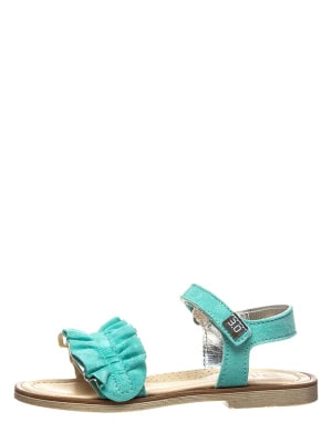 Zdjęcie produktu TREVIRGOLAZERO Skórzane sandały w kolorze turkusowym rozmiar: 25