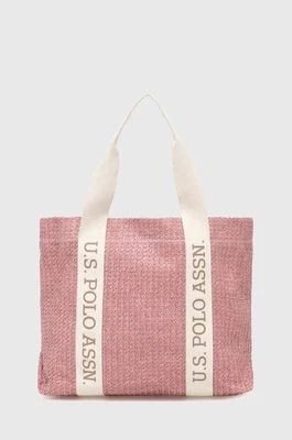 Zdjęcie produktu U.S. Polo Assn. torba plażowa kolor różowy