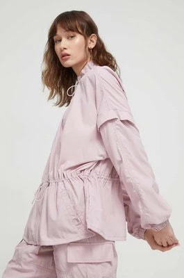Zdjęcie produktu UGG kurtka damska kolor różowy przejściowa oversize 1152865