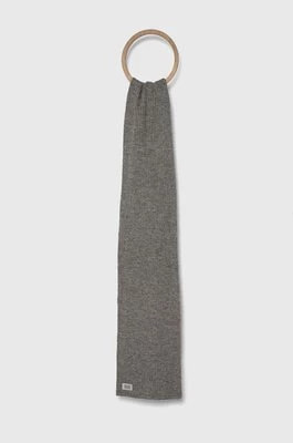 Zdjęcie produktu UGG szalik z domieszką wełny kolor szary melanżowy