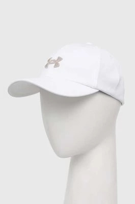Zdjęcie produktu Under Armour czapka z daszkiem dziecięca kolor biały z aplikacją