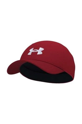 Zdjęcie produktu Under Armour czapka z daszkiem dziecięca kolor czerwony z nadrukiem