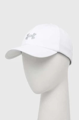 Zdjęcie produktu Under Armour czapka z daszkiem kolor biały z aplikacją 1376705