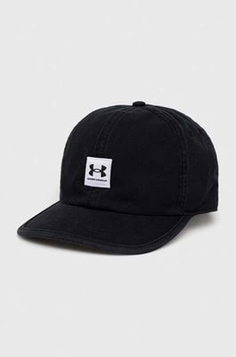Zdjęcie produktu Under Armour czapka z daszkiem kolor czarny z aplikacją