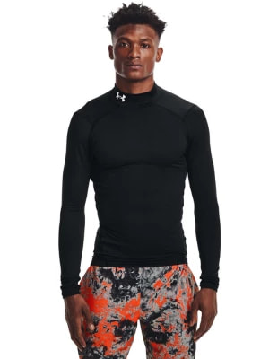 Zdjęcie produktu Under Armour Koszulka sportowa "Comp Mock" w kolorze czarnym rozmiar: M