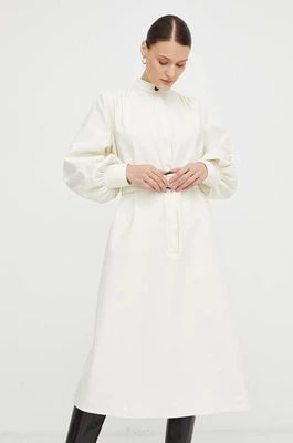 Zdjęcie produktu Undress Code sukienka Casablanca kolor beżowy midi rozkloszowana