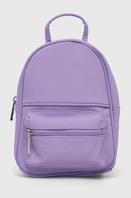 Zdjęcie produktu United Colors of Benetton plecak dziecięcy kolor fioletowy mały gładki