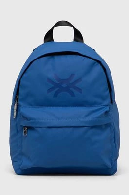 Zdjęcie produktu United Colors of Benetton plecak dziecięcy kolor niebieski duży z nadrukiem